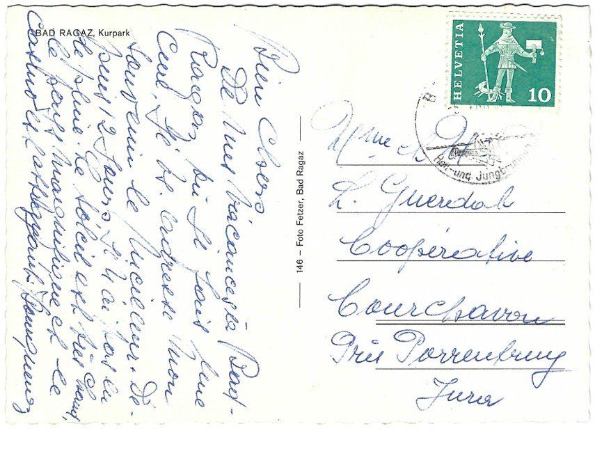 Cartoline postali: AK Bad Ragaz Kurpark – Usato da Rheinfelden venduto da wil_m7gh 1