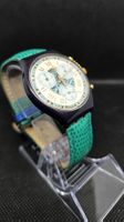Swatch Chronograph 1993 Blau/Grün Vintage Swiss Uhr