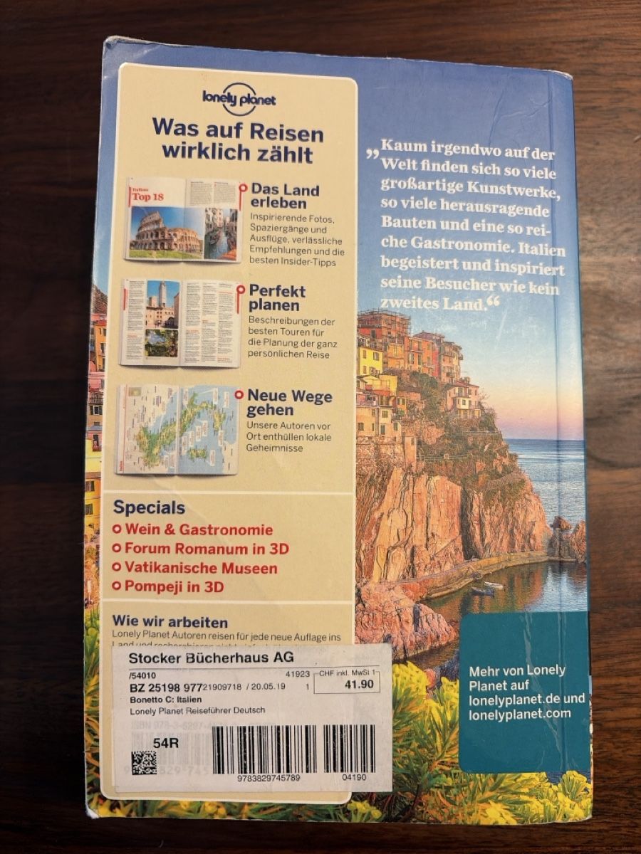 Bücher: Italien Reiseführer - Lonely Planet – Gebraucht aus Burgdorf von Swisskaran 2