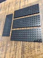lego 3027 lot de 4 pièces Black Plate 6 x 16