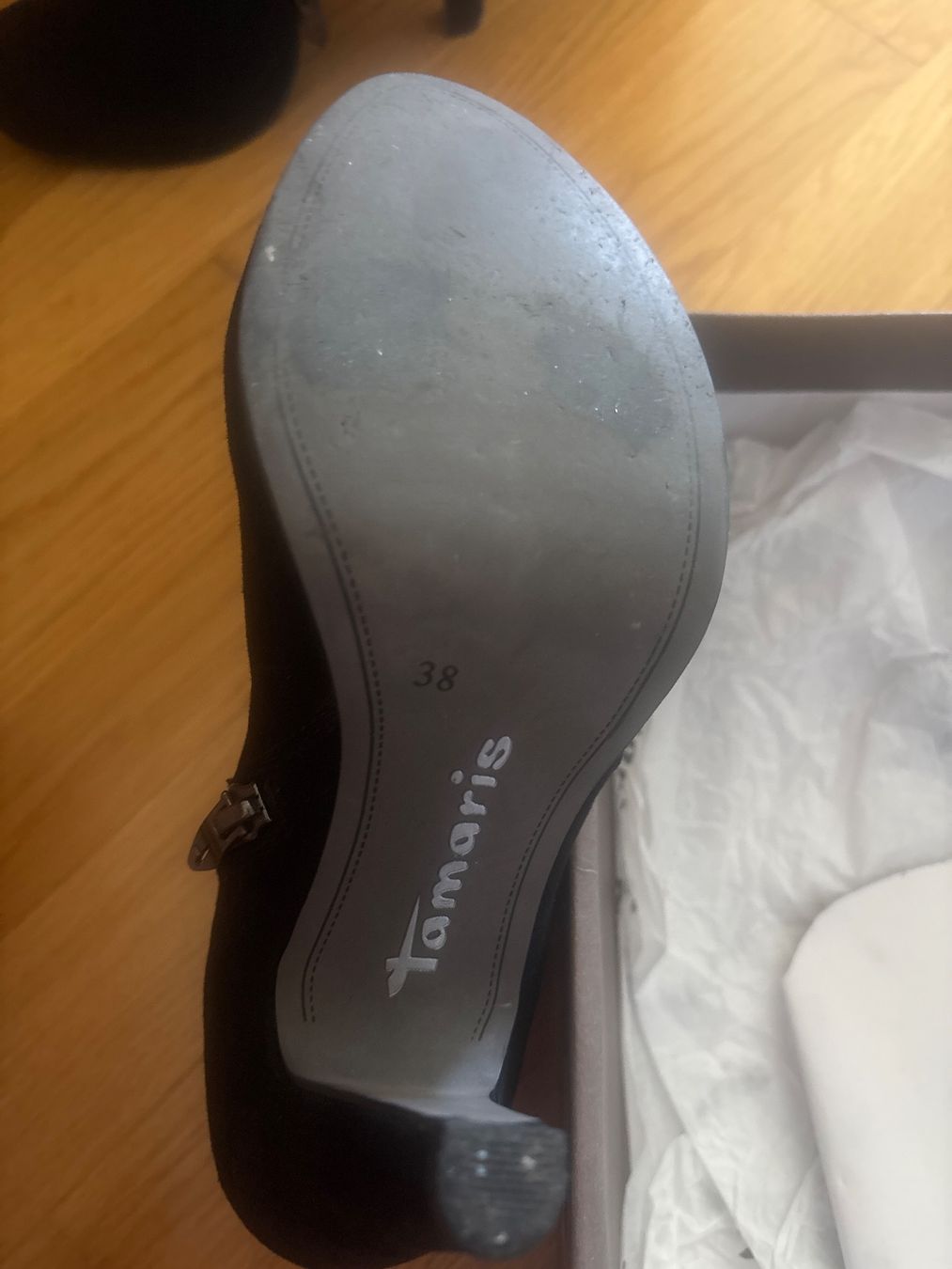 Tamaris Scarpe da donna: Stiefeletten schwarz Grösse 38 – Usato da Rudolfstetten venduto da palmino01 3