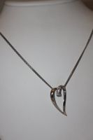 Collier coeur et strass