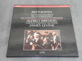 BEETHOVEN: KLAVIERKONZERTE - BRENDEL / LEVINE - PHILIPS- 4LP