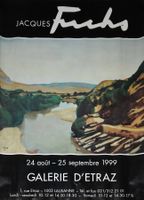 Affiche Jacques Fuchs Galerie d'Etraz Lausanne 1999