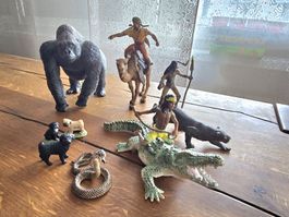 Schleich Wildtiere Figuren Set, Dschungel Tiere, set