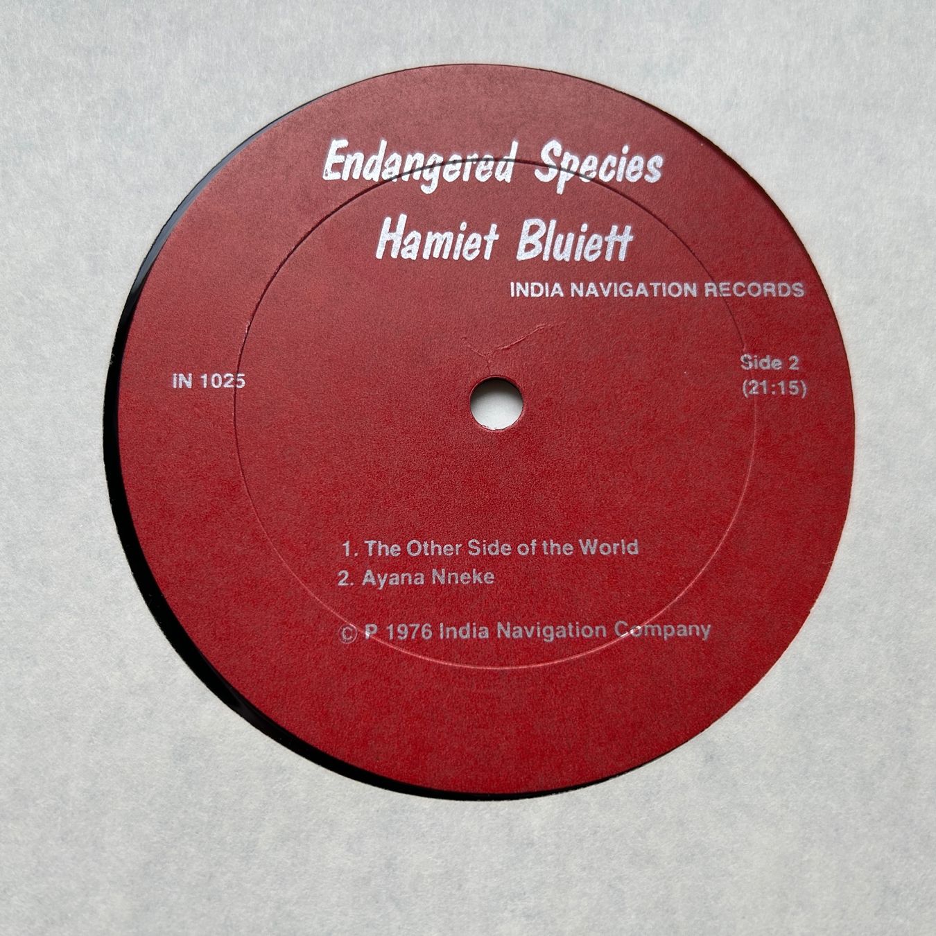 Dischi in vinile: Hamiet Bluiett  Endangered Species LP – Usato da Lausanne venduto da Pask1 3