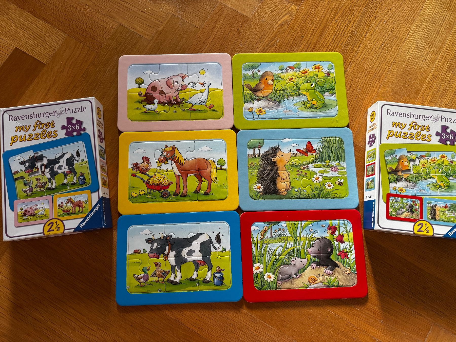 Ravensburger Puzzles: 2 Ravensburger My First Puzzlees 3x6 Teile – Gebraucht aus Zürich von JumaRiku 1