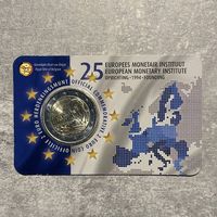 Belgien 2 Euro 2019, 25 Jahre EWI, offizielle Coincard
