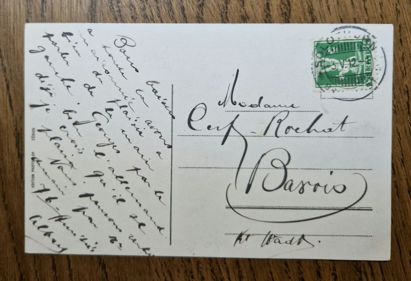 Ansichtskarten: Solothurn 1912 – Gebraucht aus Ebikon von Donar50 1