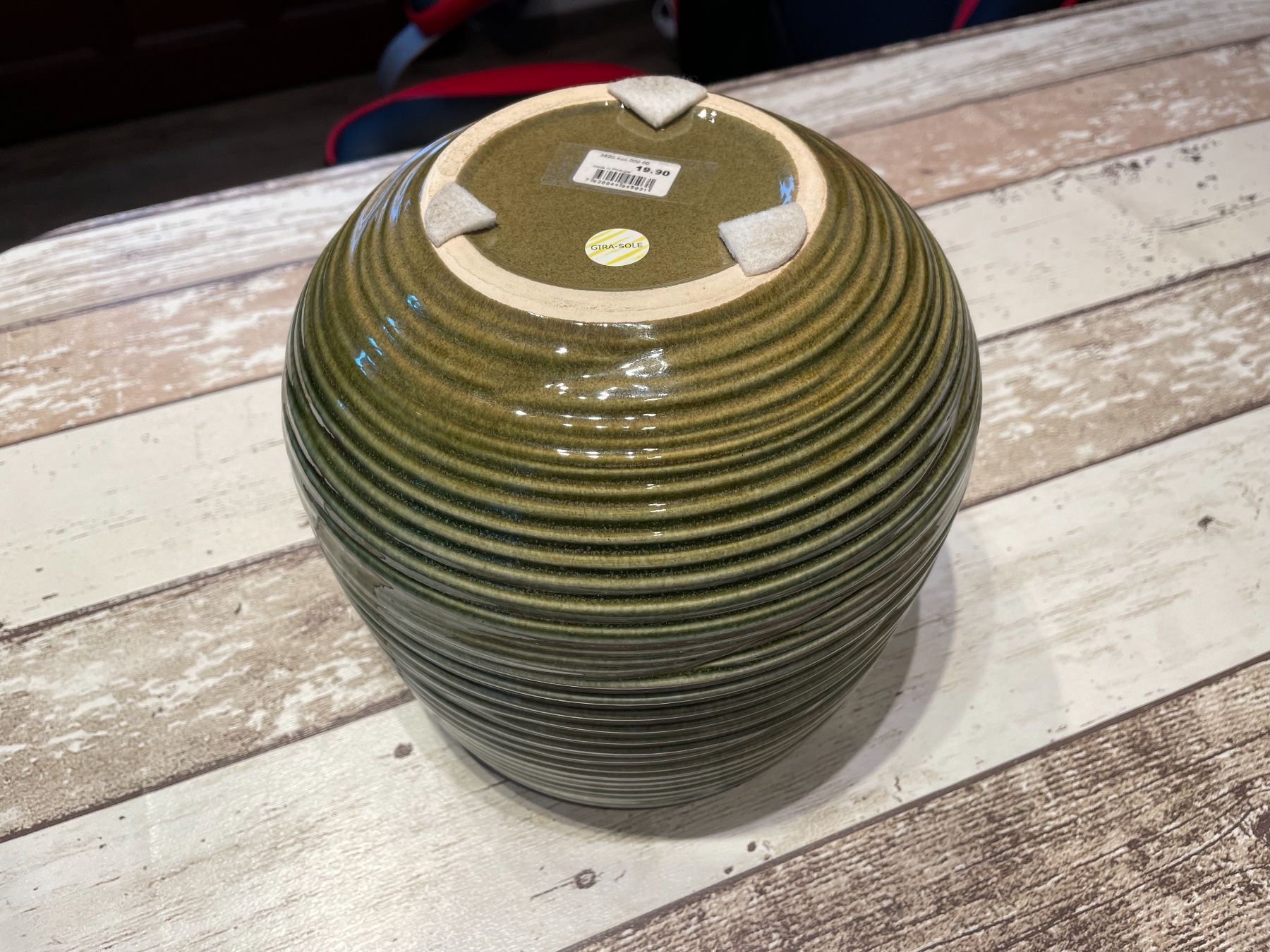Interio Blumentöpfe: Blumentopf Vase Keramik grün Interio neu – Neu (gemäss Beschreibung) aus Gelterkinden von G-Power-Cars 2