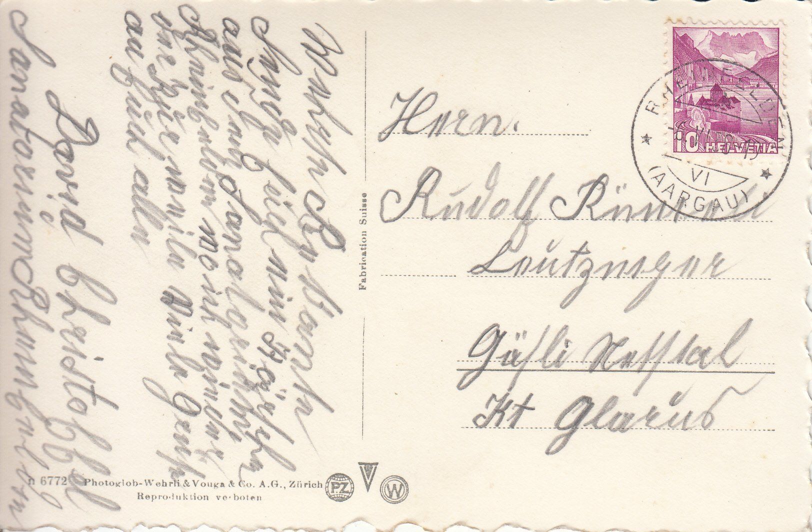 Cartoline postali: Rheinfelden Sanatorium 1938 – Usato da Bürglen TG venduto da StampGraf 1