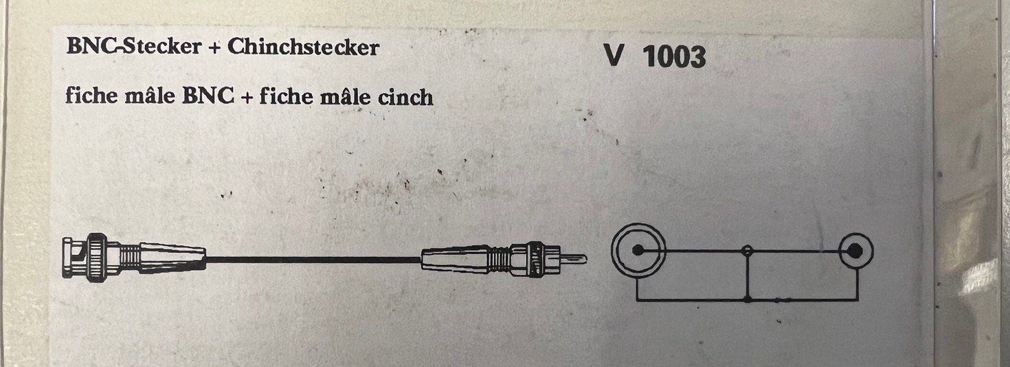 Cavi: Kabel BNC Stecker zu Chinch Stecker – Nuovo e nell'imballaggio originale da Bazenheid venduto da Ruediloosli 1