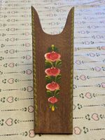 Stiefelknecht Holz mit Blumenmalerei