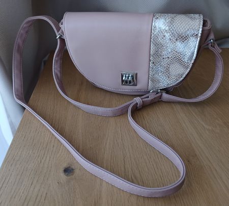 Pinke Monnari Handtasche mit Schlangenmuster - Neuwertige!