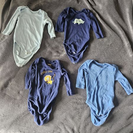 Baby Bodies Gr. 50/56, 4er Set, Langarm
