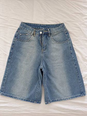 Denim Bermuda Shorts