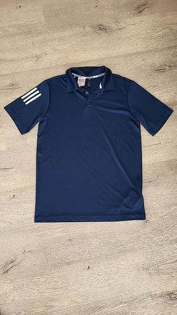Polo Adidas junior 15 16 ans 176 bleu marine comme neuf