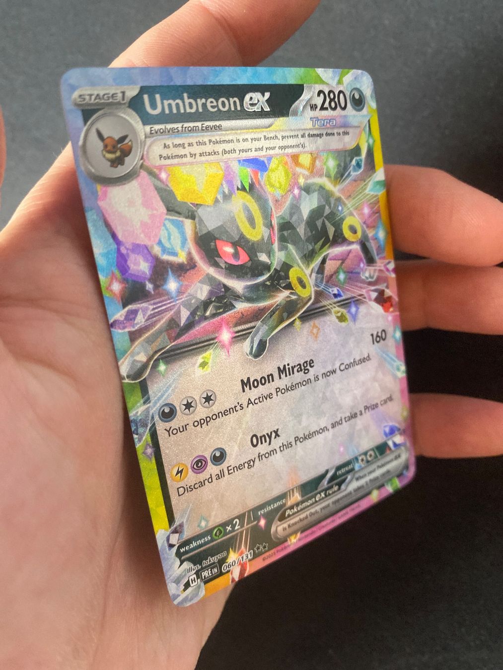 Pokémon Carte collezionabili: Umbreon ex 60 - Nachtara ex - Prismatic Evolutions - EN – Nuovo (secondo la descrizione) da Hausen AG venduto da Shrade 2