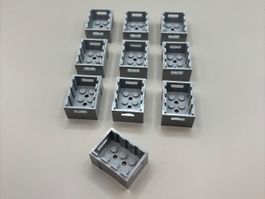 10 Stk. Lego Kiste (Container) 3x4 hellgrau NEU
