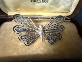 Antike Silber Brosche 925