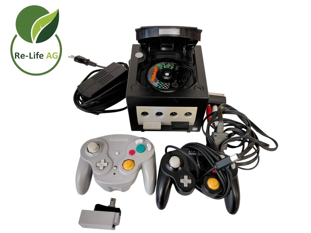 Nintendo GameCube/2 Conroller/2 Memory Card/ Mariokart (Gebraucht) in ...
