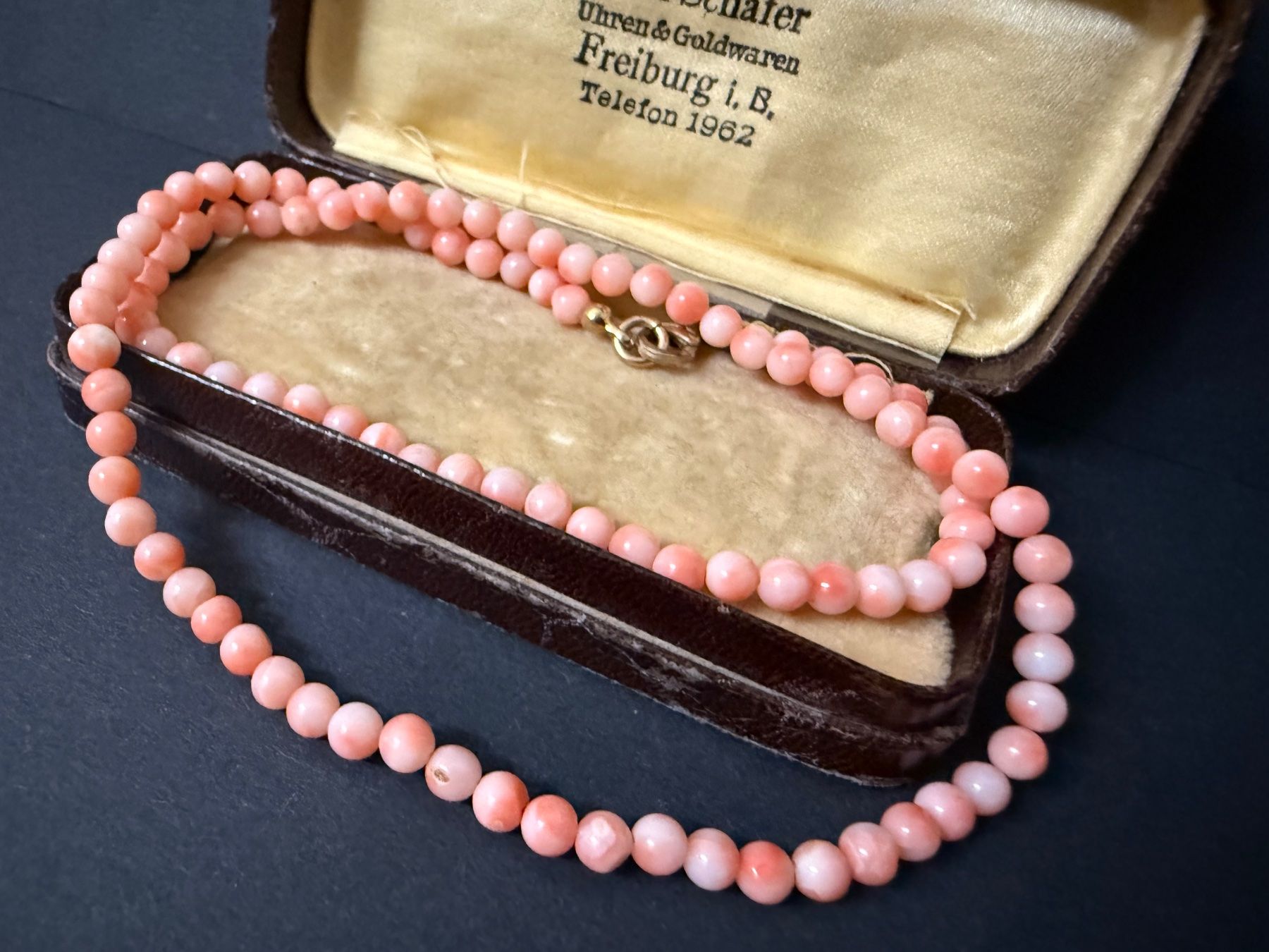Catenine: Rosa Korallen Kette mit Silber Verschluss 925 – Usato da Spiegel b. Bern venduto da Rogger72 3