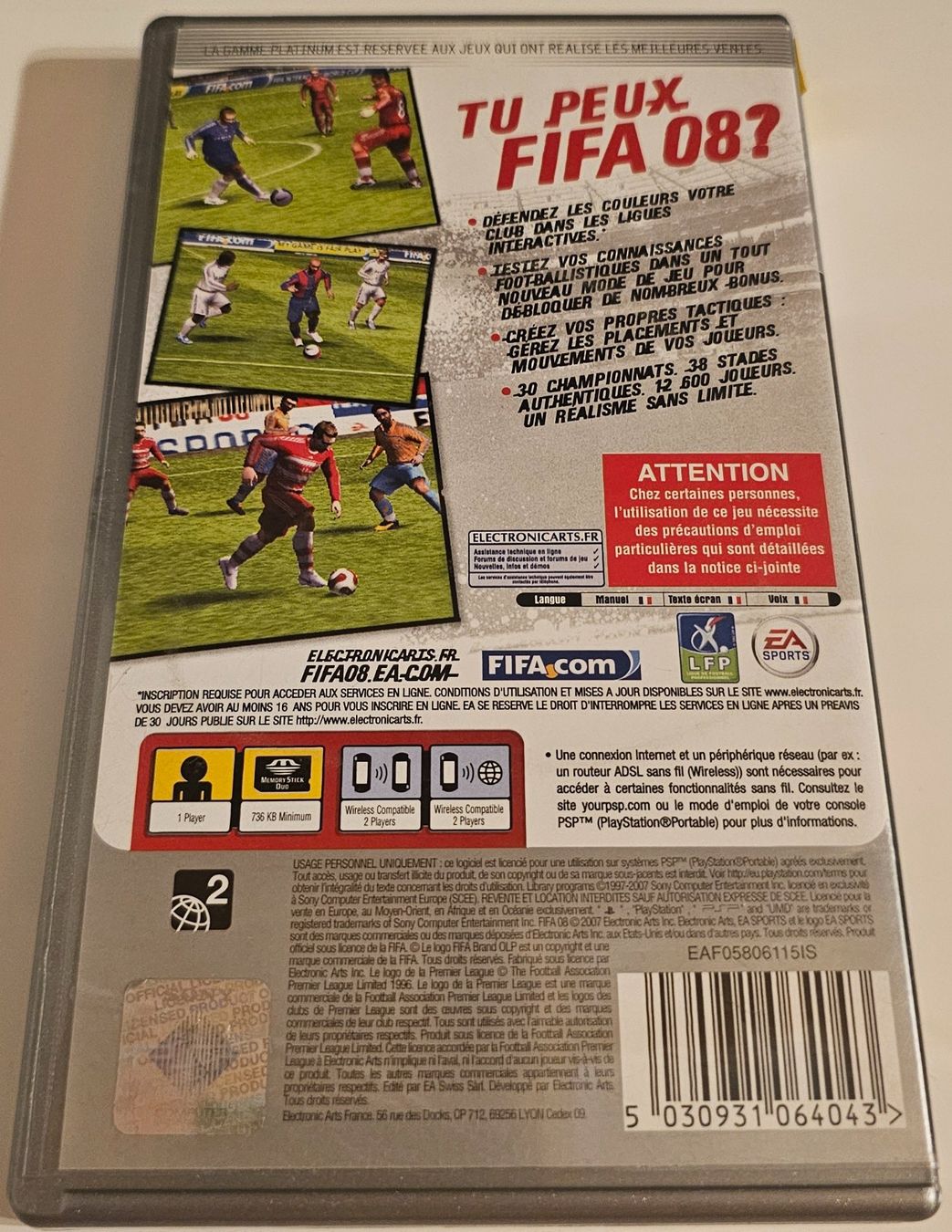 Sony Giochi: PSP Spiel - Fifa 08 – Usato da La Garde venduto da The_Hammer76 1