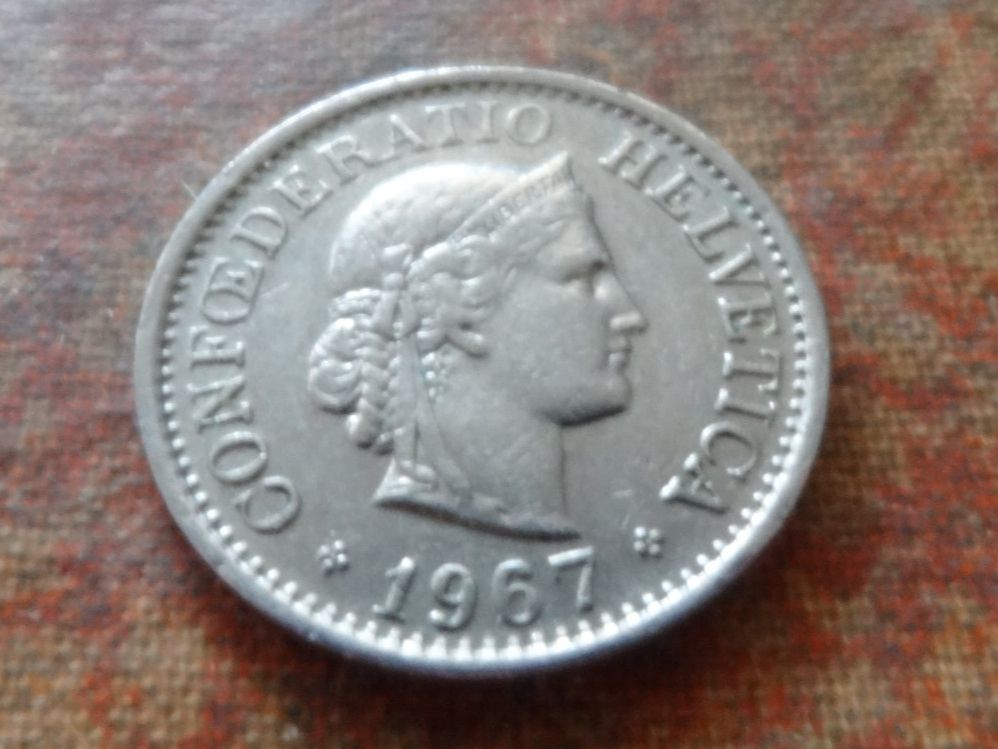 Tutti le monete: 10 Rp. 1967 – Usato da Romanel-sur-Lausanne venduto da Swift13
