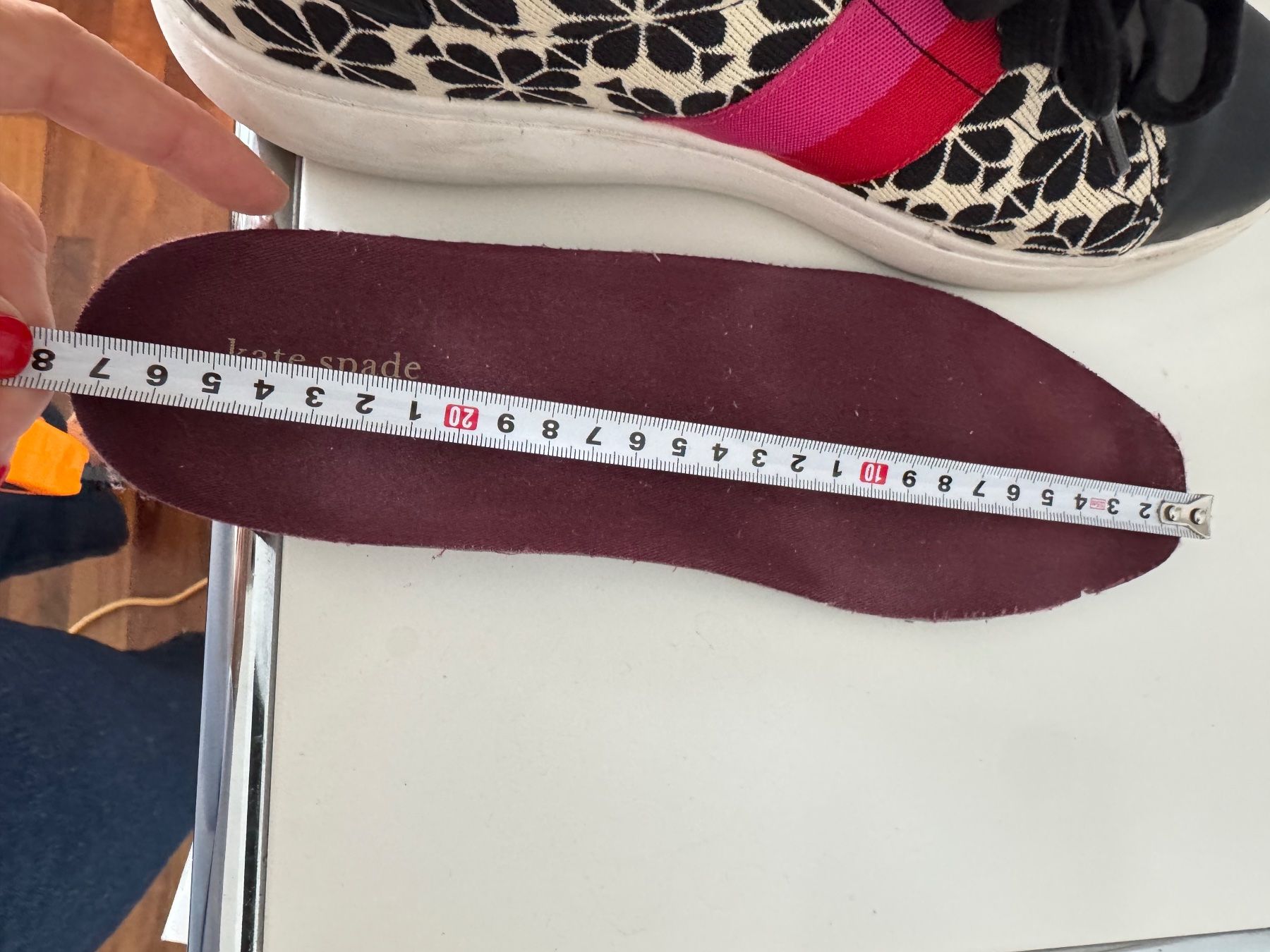 Kate Spade Herrenschuhe: KATE SPADE Sneaker 41 Lede/Stoff Flower Cream Multi – Gebraucht aus Zuerich von Moochie 4