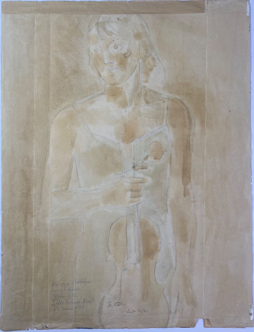 Foto & Immagini: Hans Rohner - Lotte Rohner-Kraft mit Violine – Usato da Basel venduto da bigmbh 3