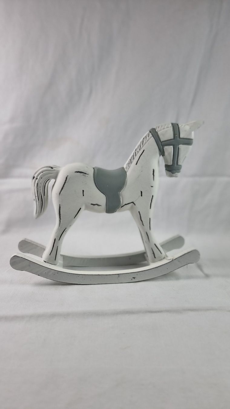 Tutte le decorazioni: Shabby Chic Deko Pferd Holzoptik weiss grau – Usato da Wald ZH venduto da Martin79