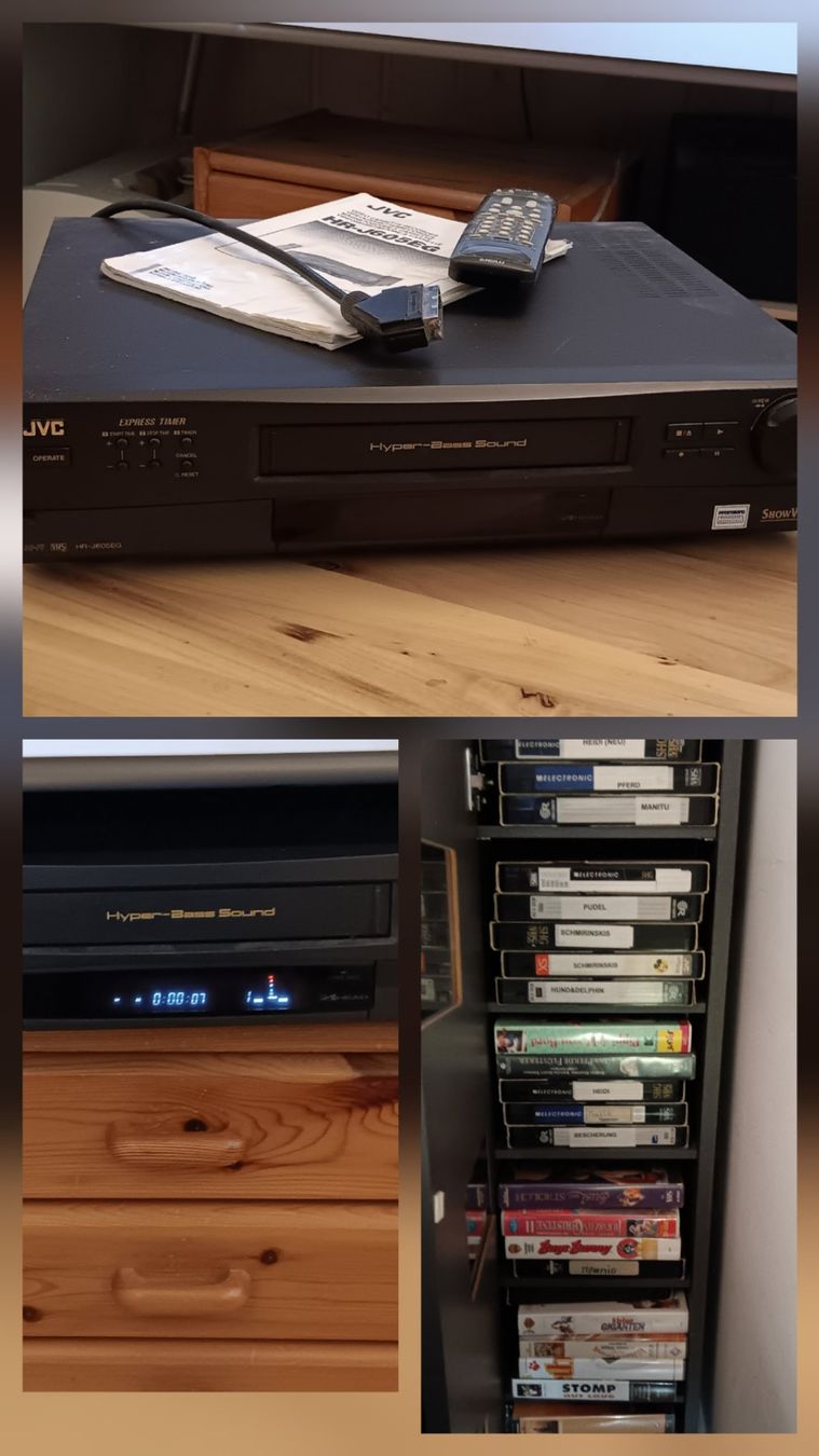 JVC Aufnahmegeräte: JVC Video Recorder plus ca.30 Cassetten – Gebraucht aus Rodels von sol_pq169