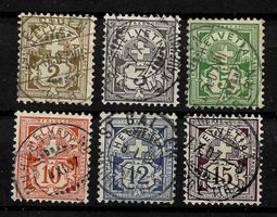 1906, 80-85, Serie mit sauberem Vollstempel (14370)