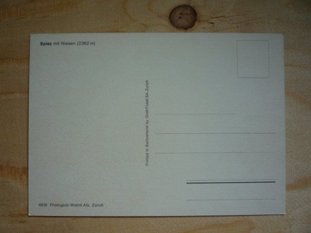 Cartoline postali: Spiez mit Niesen, 6618 – Usato da Rieden SG venduto da Brockehuesli 1