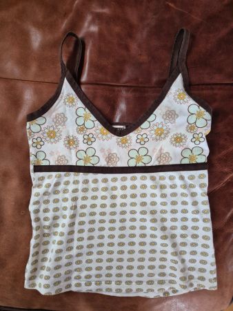 Débardeur fleuri taille S bon état