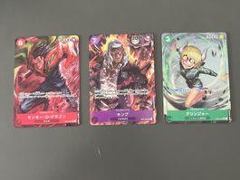 3 Japanische FullArt One piece