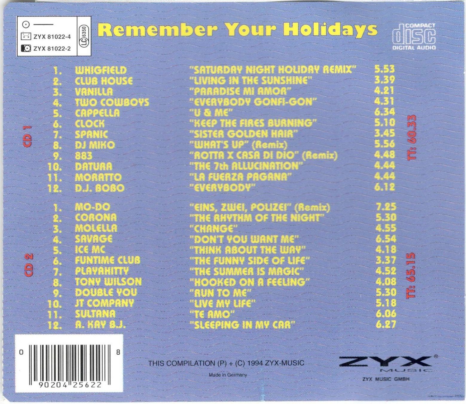 CD: Remember CD Your Holidays – Usato da St. Margarethen TG venduto da ursk10 1