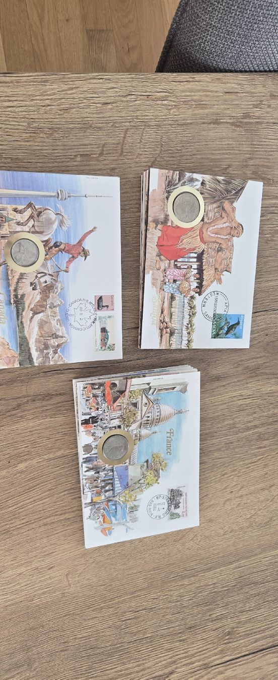 Cartoline postali: Postkarten mit Münzen – Usato da Neuenhof venduto da archia 4