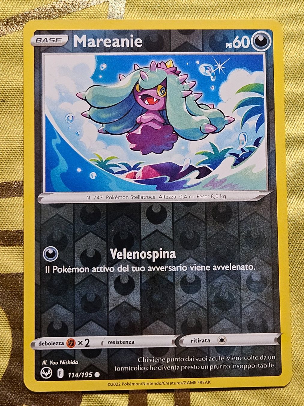 Pokémon Carte collezionabili: Silver Tempest - Mareanie 114/195 IT – Usato da Bellinzona venduto da Pokemarco