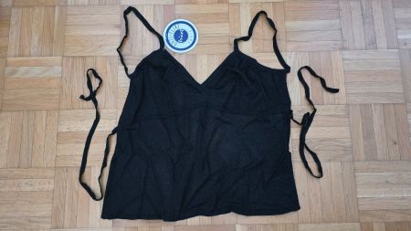 ​🏷️ ANTI-FLIRT Metallic Knit Cami (3) black