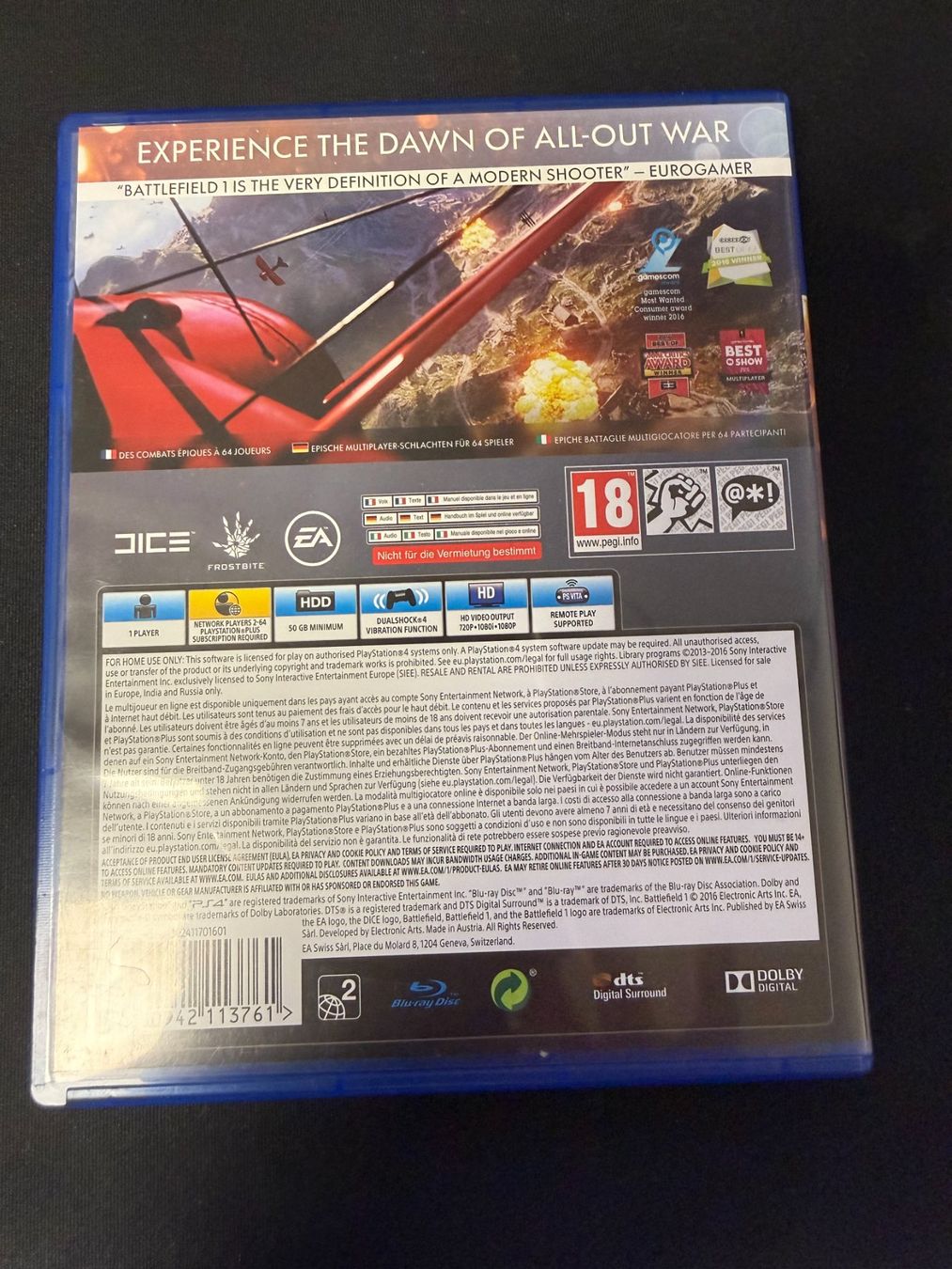 Giochi: Battlefield 1 - PS4 – Usato da Pont-de-la-Morge venduto da Darfal 2