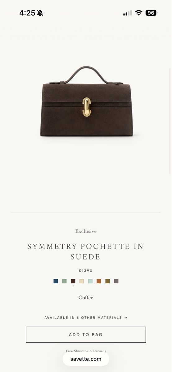Borse da donna: Savette simmetry pochette in brown suede – Nuovo (secondo la descrizione) da St. Gallen venduto da ott_f827 9