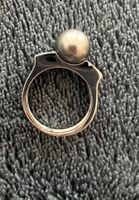 Ring Weissgold Perle 925 Ringgroesse 52