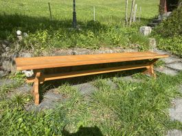 Grosser Antiker Bank Sitzbank 220 cm