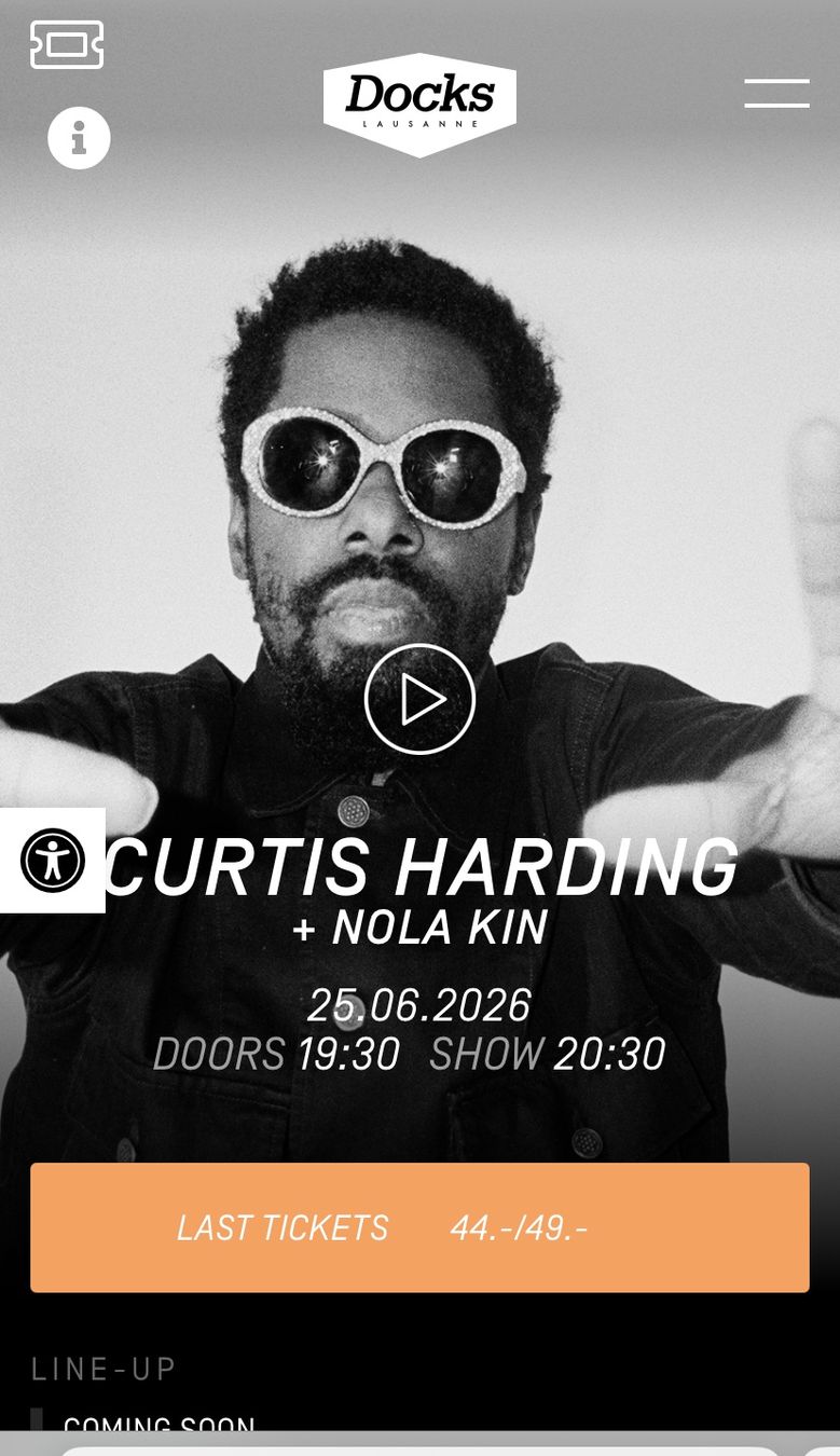 Tickets: Curtis Harding - Les Docks Lausanne – Neu (gemäss Beschreibung) aus Lausanne von VG1005