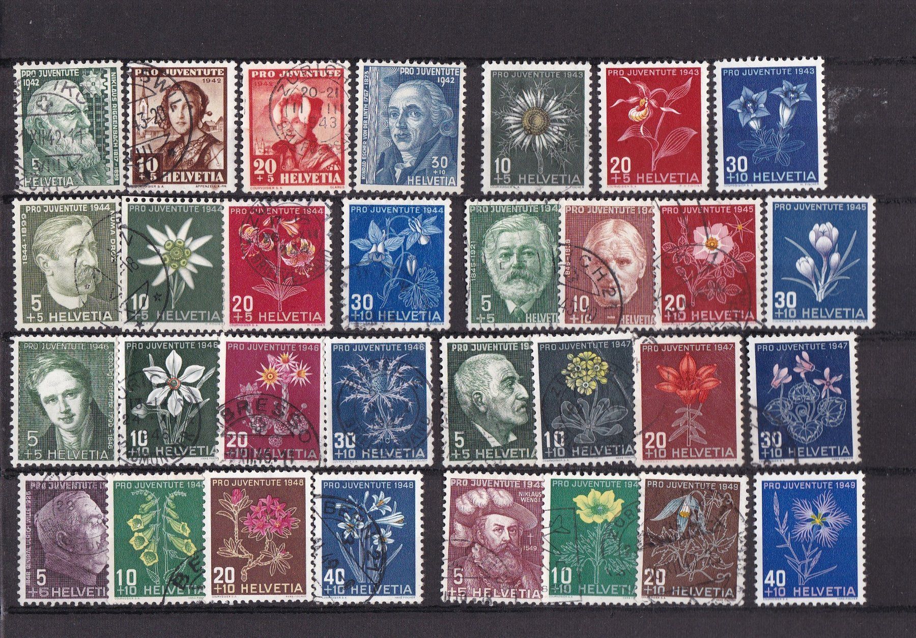 Tutti i francobolli: CH Briefmarken Lot "Pro Juventute & Pro Patria" – Usato da Münchwilen AG venduto da Nesar 3