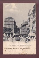 GENEVE - Rue du Rhône - Tram - 1904 // dos blessé //