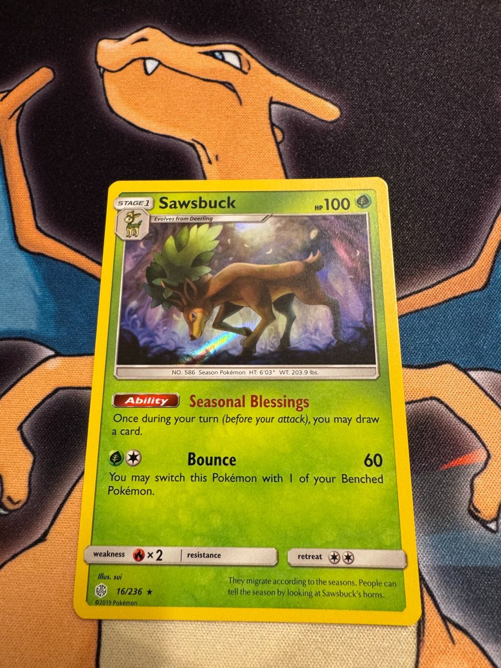 Pokémon Sammelbilder & Trading cards: Sawsbuck (CEC 16) - Holo - Cosmic Eclipse – Neu (gemäss Beschreibung) aus Bülach von Pfrenzel