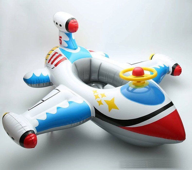 Bouées: Bouée bébé forme avion bleu/gris 0-6ans – Neuf avec emballage d'origine à Morges par All4nature 2
