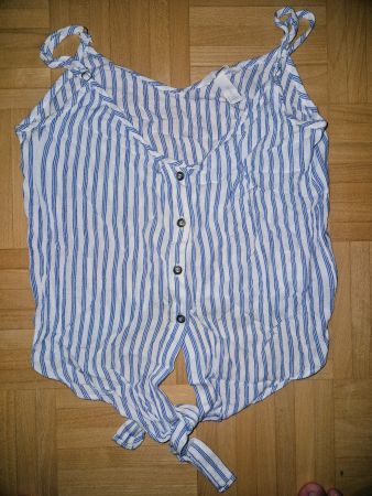 Damen Top mit Streifen und Bindeband Grösse XS guter Zustand